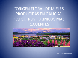 ORIGEN FLORAL DE MIELES PRODUCIDAS EN GALICIA”.