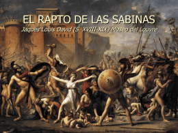 EL RAPTO DE LAS SABINAS Jaques Louis David
