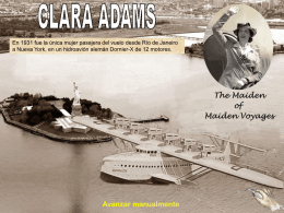 Clara Adams, la primer pasajera frecuente de