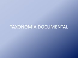 TAXONOMIA DOCUMENTAL