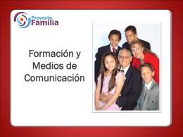 FORMACION Y MEDIOS DE COMUNICACION