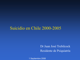Suicidio en Chile 2000-2005