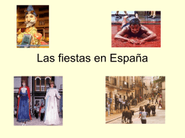 Las fiestas en España