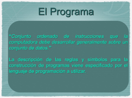 Características de los Programas