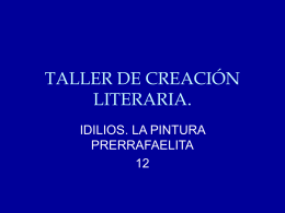 TALLER DE CREACIÓN LITERARIA.