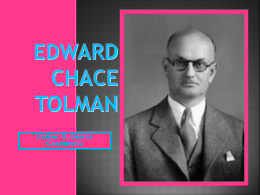 biografia Edward Chace Tolman - PSIQUE ESTHER -
