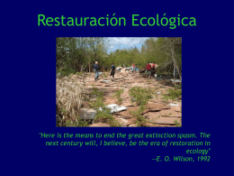Restauración Ecológica - Sembiolconserv`s Weblog