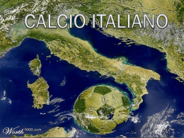 CALCIO ITALIANO - Cultura