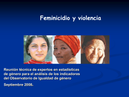 Feminicidio y violencia
