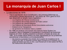 La monarquía de Juan Carlos I