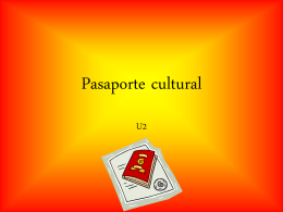 Pasaporte cultural - Oracle Application Server -