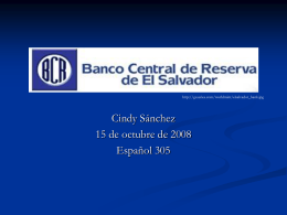 El Banco Central de Reserva de El Salvador