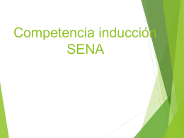 Competencia inducción SENA