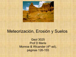 Meteorizacion y Suelos - Department of Geology