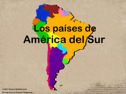 Los países de América del Sur