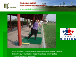 Clinic Golf AVASE Por Viajes Gheisa