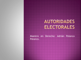 Autoridades Electorales
