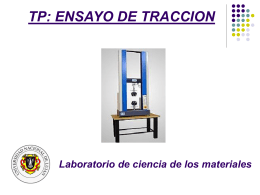 TP: ENSAYO DE TRACCION - Ciencia de los Materiales