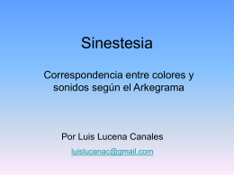 Arkegrama sinestesia