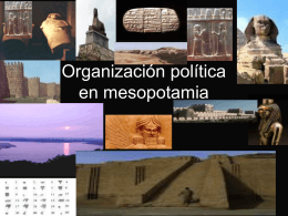 Organización política en mesopotamia
