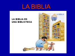LA BIBLIA - coleclasesdereli