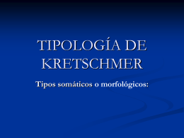 TIPOLOGÍA DE KRETSCHMER