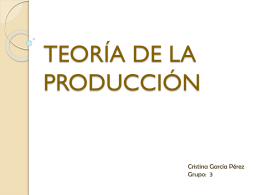 TEORÍA DE LA PRODUCCIÓN - GiteTur