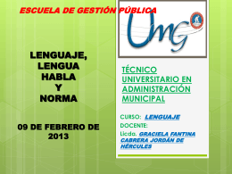 Lenguaje - Técnico Universitario en