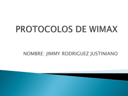 PROTOCOLOS DE WIMAX - Telecomunicaciones UDABOL