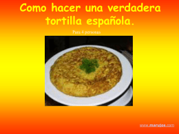 Como hacer una verdadera tortilla española.