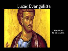Apóstol Lucas - homilias homiletica Jesus