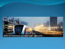 Conozca el increíble metro de Dubai