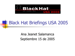 Black Hat Briefings 2005