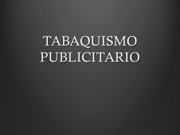 TABAQUISMO PUBLICITARIO