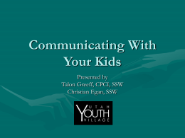 Communicating With Your Kids