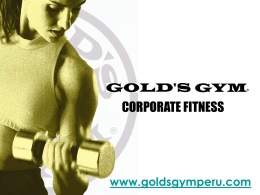 GOLD´S GYM CORPORATE FITNESS