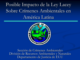 Lacey Act Amendments of 2008 International