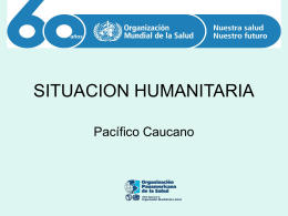 Presentación Situación Humanitaria Pacífico