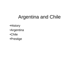Argentina and Chile - University of Birmingham