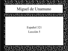 Miguel de Unamuno - UW Faculty Web Server
