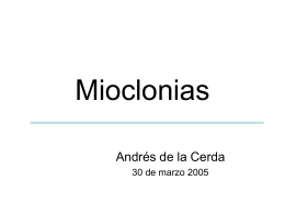 Mioclonias - CETRAM | Centro de Trastornos del