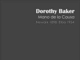 Dorothy Baker Mano de la Causa de Dios