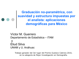GraduaciónNoParamétrica&Estructurada
