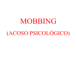 MOBBING (ACOSO PSICOLÓGICO)