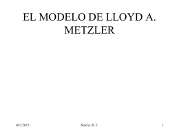 EL MODELO DE LLOYD A. METZLER