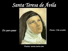 Santa Teresa de Ávila - homilias homiletica Jesus