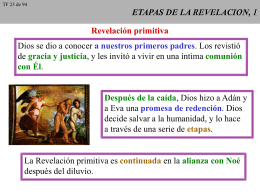ETAPAS DE LA REVELACION, 1