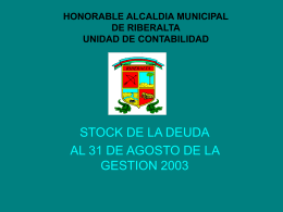 HONORABLE ALCALDIA MUNICIPAL DE RIBERALTA UNIDAD