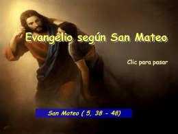 Evangelio San Mateo 5, 38-48