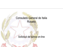 Consolato Generale d’Italia ROSARIO